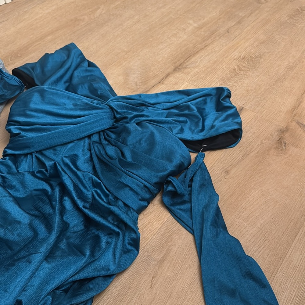 Popilush built in shapewear teal Dress (darker than pictured - Picture 13 of 13